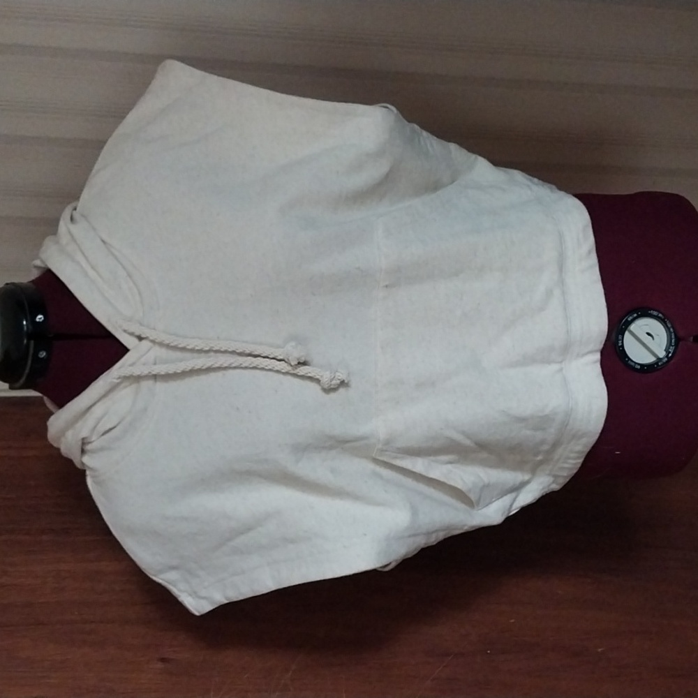 H&M pullover sleeveless cropped hooded top size XS